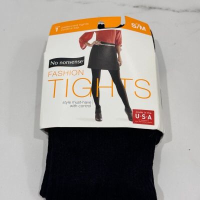 No Nonsense Fashion Tights Black 1 Pair S/M Control Top